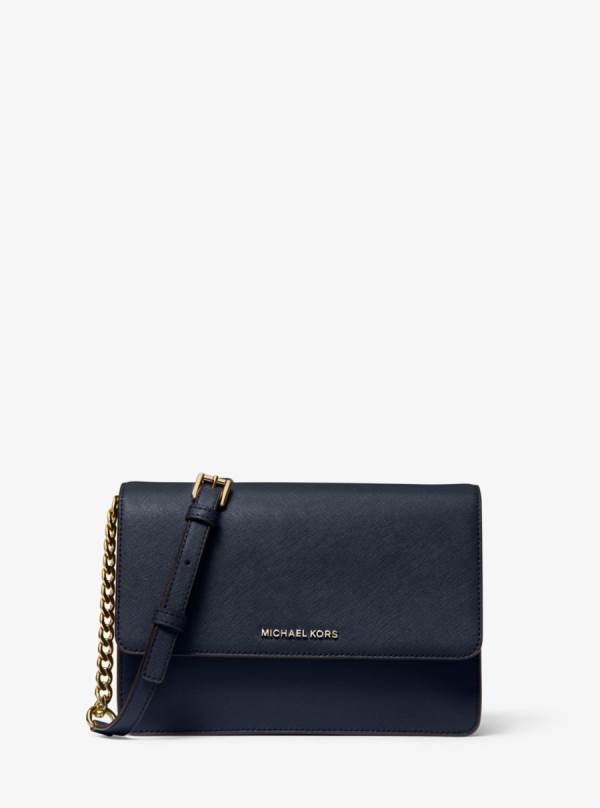 Damske Crossbody Kabelka Michael Kors Daniela Large Saffiano Leather Námornícka Modrá - Kabelky Michael Kors Outlet | RMPAY-8529